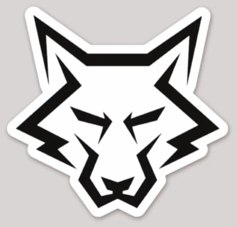 Official Hmh-466 Wolfpack Wolf Head Sticker 2