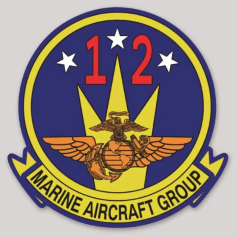 Officially Licensed Marine Air Group 12 Sticker 1