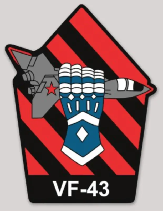 Officially Licensed Us Navy Vf-43 Challengers Squadron Sticker 1