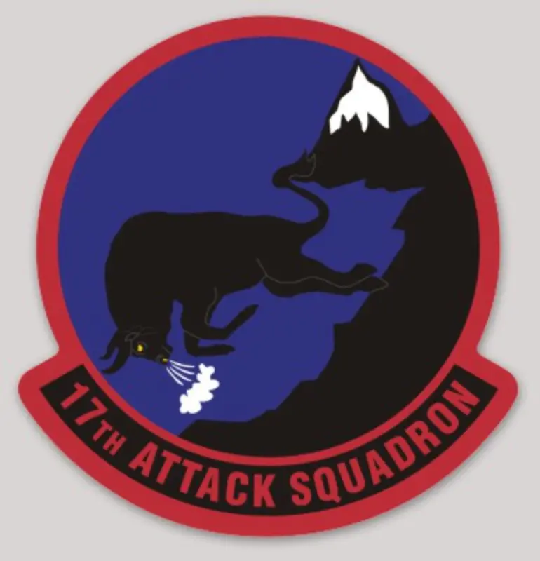Usaf 17Th Attack Squadron Sticker 1