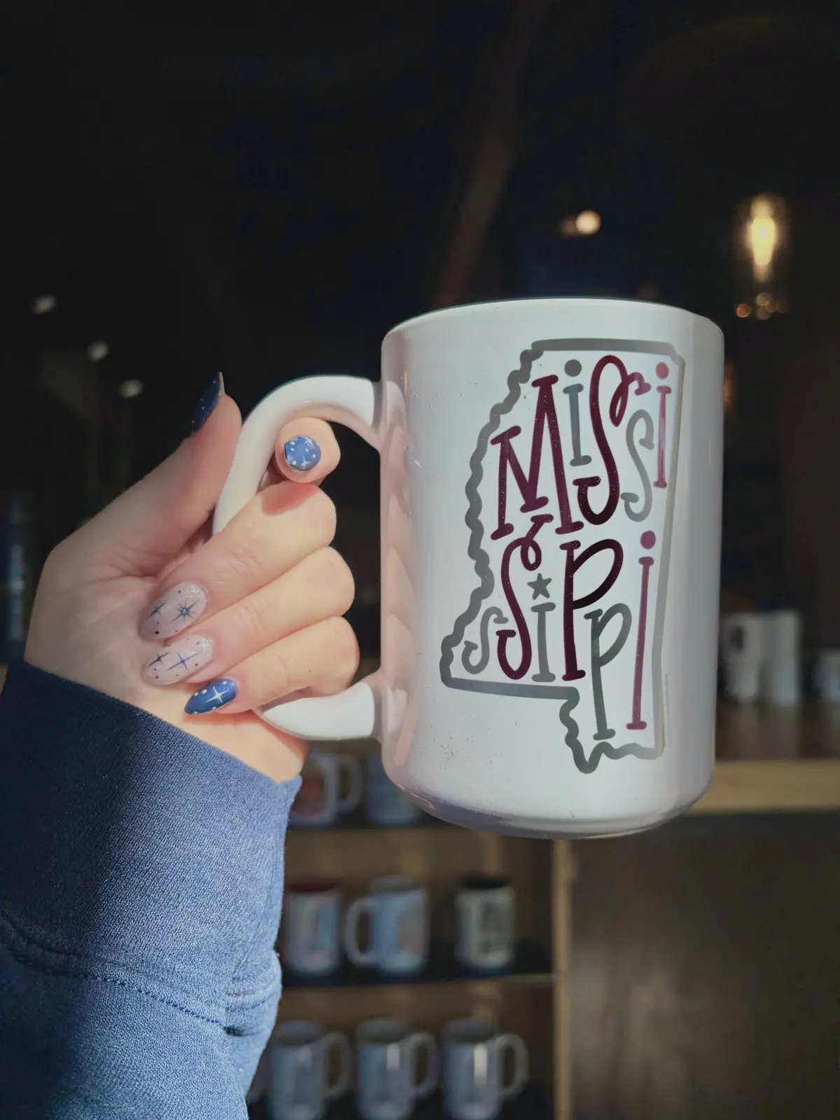 Maroon&White Mississippi Mug 1