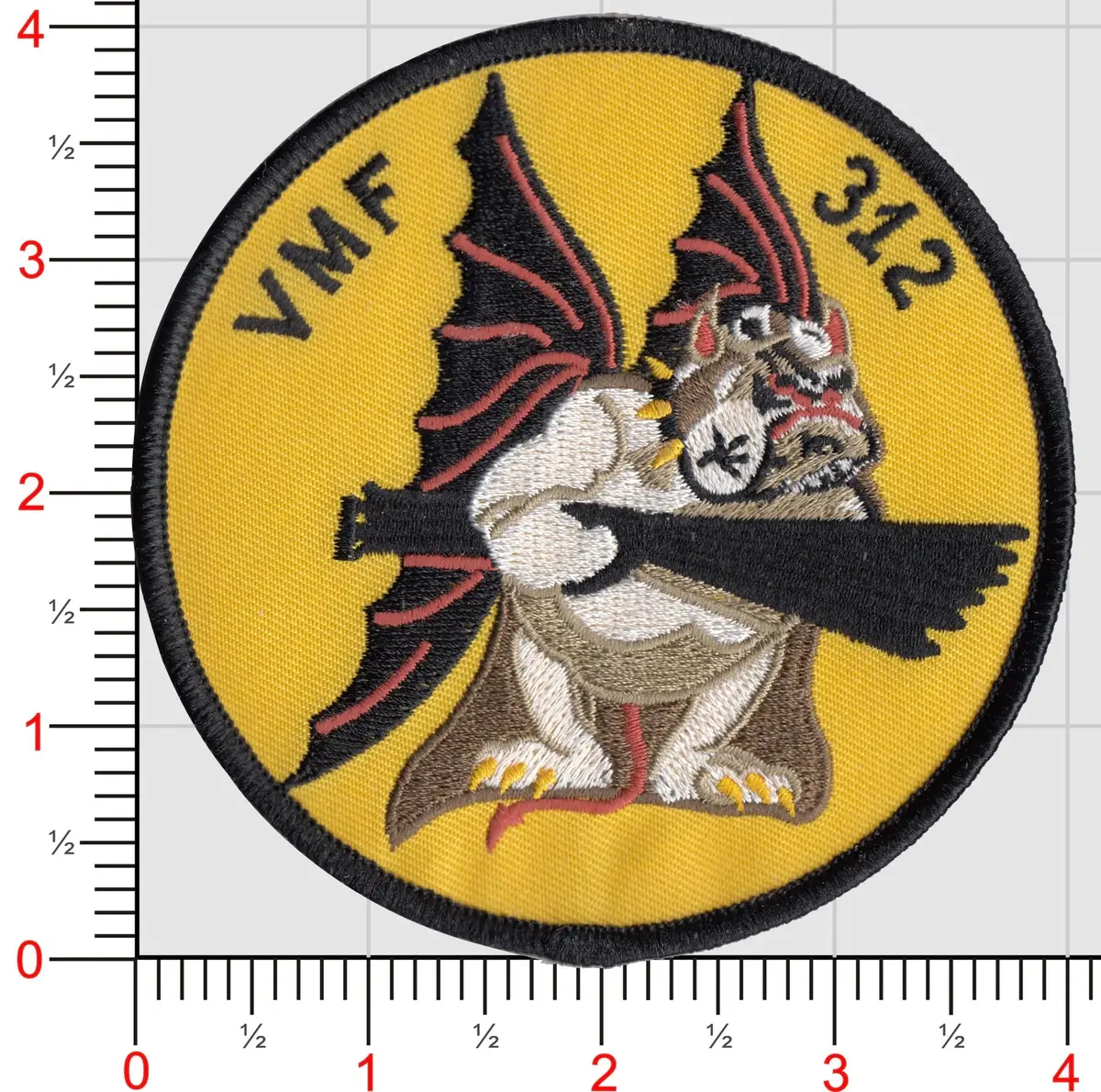 Officially Licensed Usmc Vmf-312 Checkerboards Wwii Throwback Patch 1