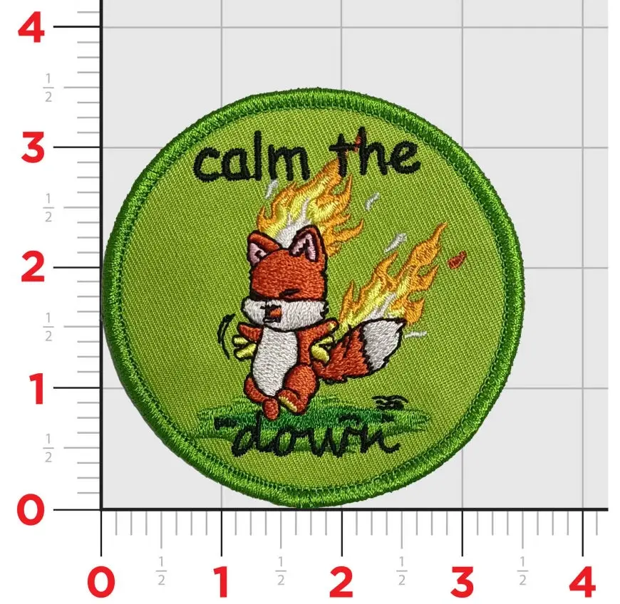 Official Hsm-74 Swamp Fox Calm The Fox Down Patch 2