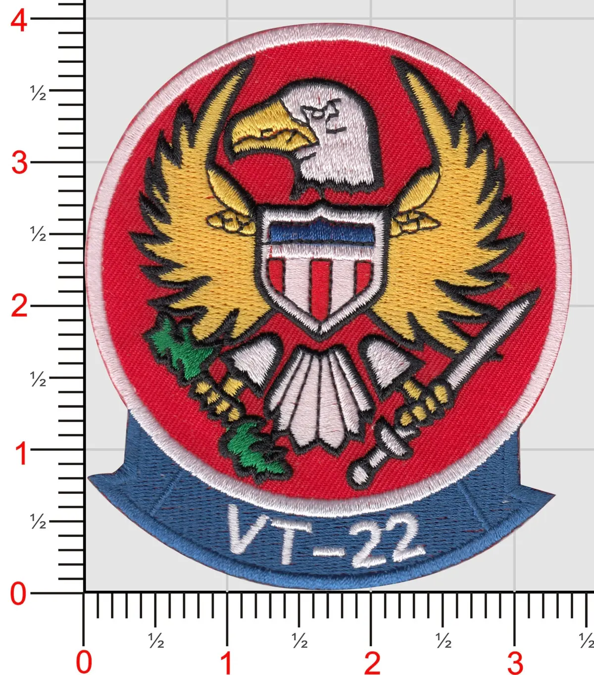 Officially Licensed Us Navy Vt-22 Golden Eagles Throwback Patch 1