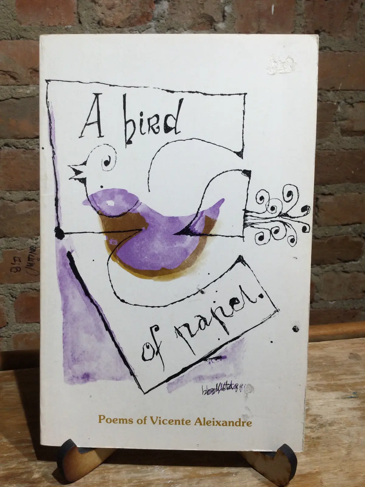[Rare] Aleixandre, Vicente: A Bird Of Paper [Used Paperback] 1