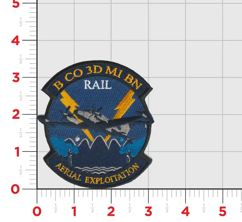 Official Us Army B Co 3Rd Mi Bn Aerial Exploitation Patch 1