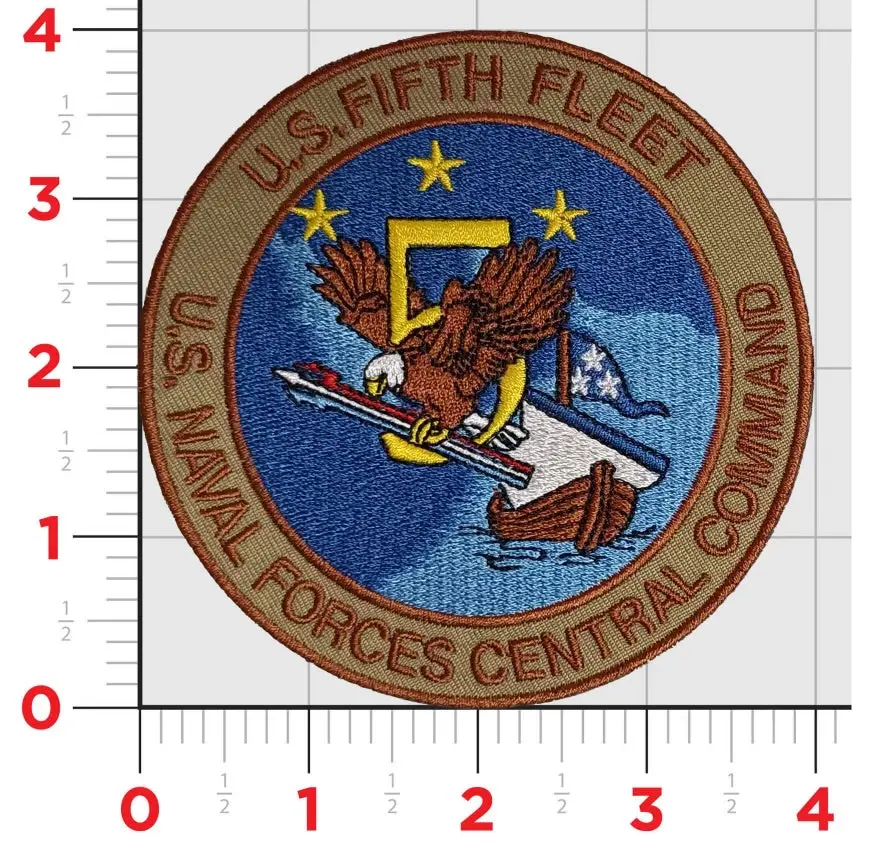 Officially Licensed Us Navy 5Th Fleet Central Command Patch 1