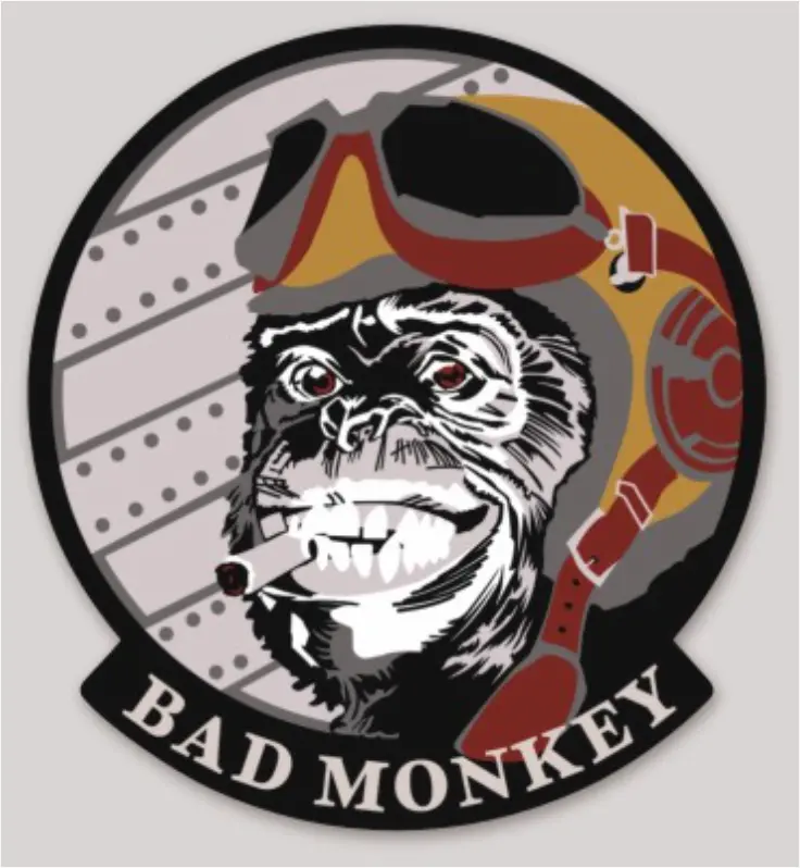Official Nas Corpus Christi Fcf Pilot Bad Monkey Sticker 1