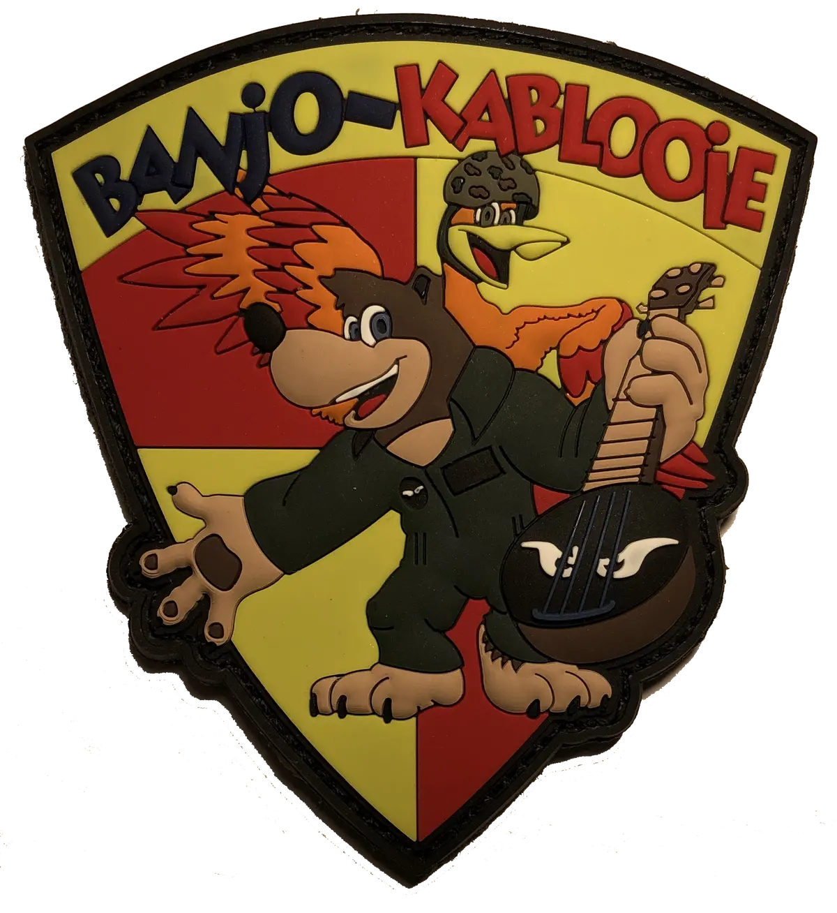 11Th Meu 3/5 Darkhorse & Vmm-163 Evil Eyes Banjo & Kablooie Pvc Patch 1