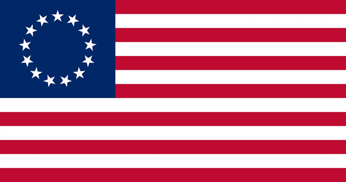 Betsy Ross Flag Sticker 1