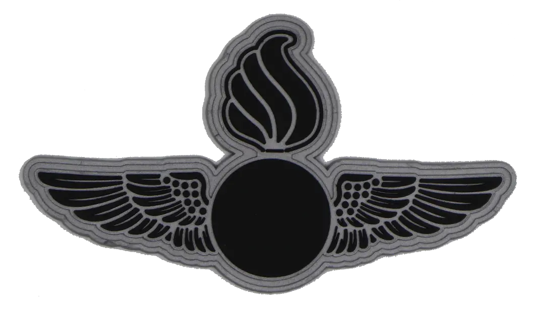 Black Ordnance Wings Pvc Patch 1