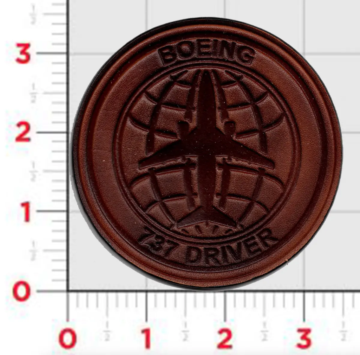 Official Boeing 737 Driver Leather Patch 2