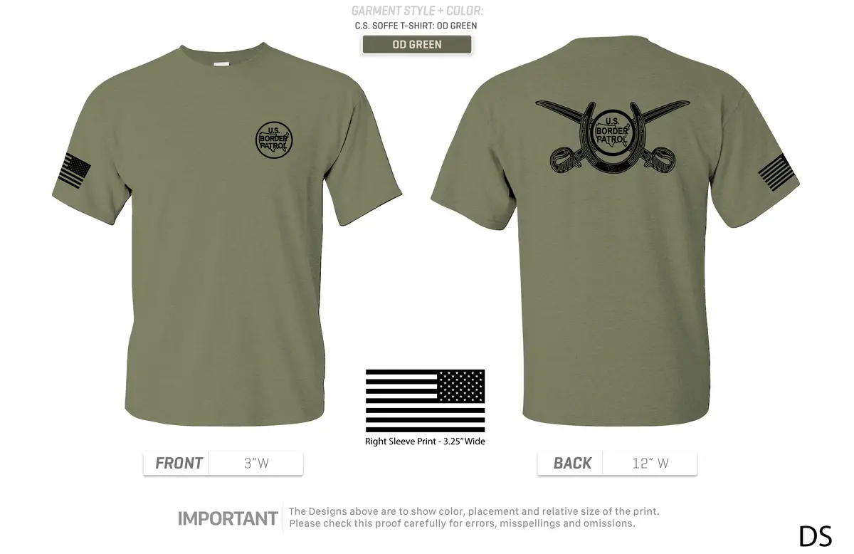Us Border Patrol Horse Patrol T-Shirt 1