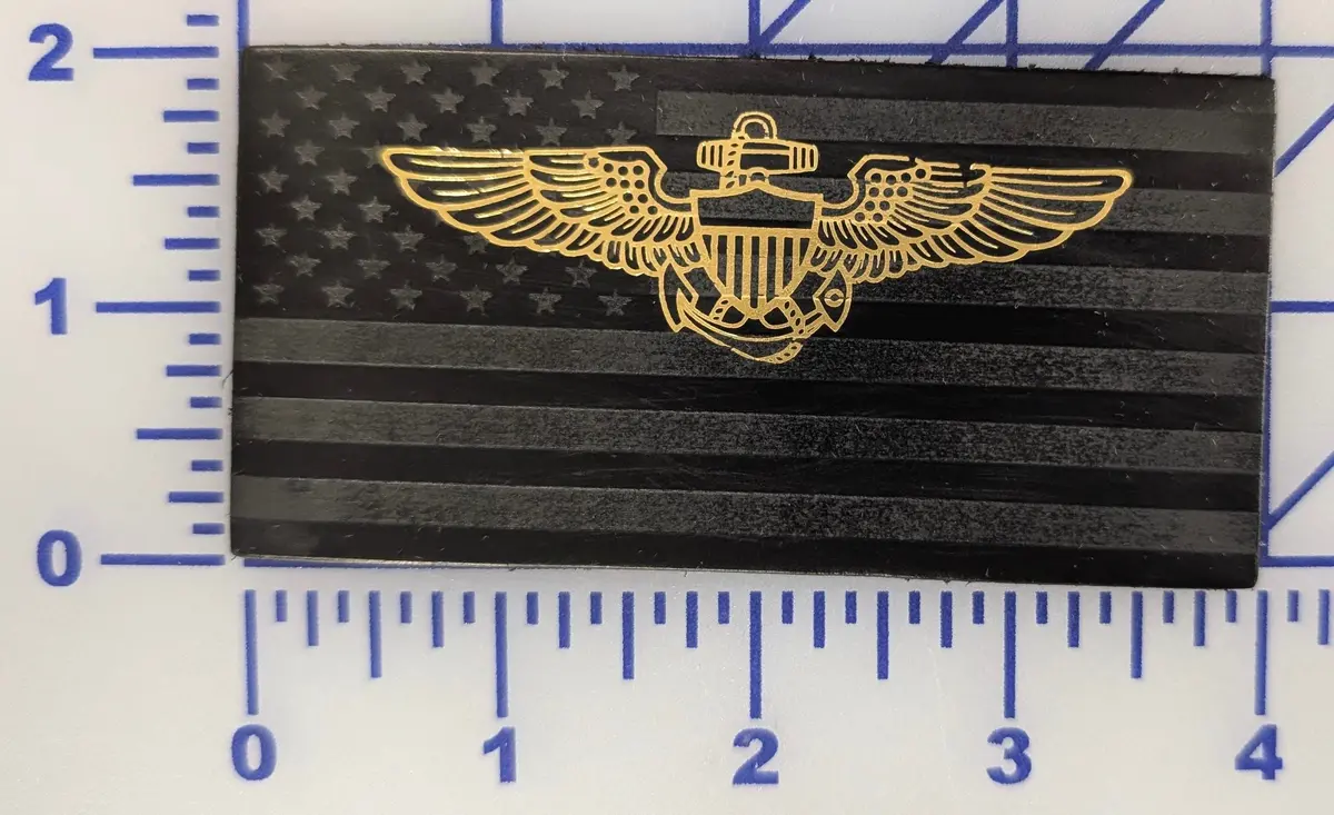 Laser Etched Leather Name Tags 1