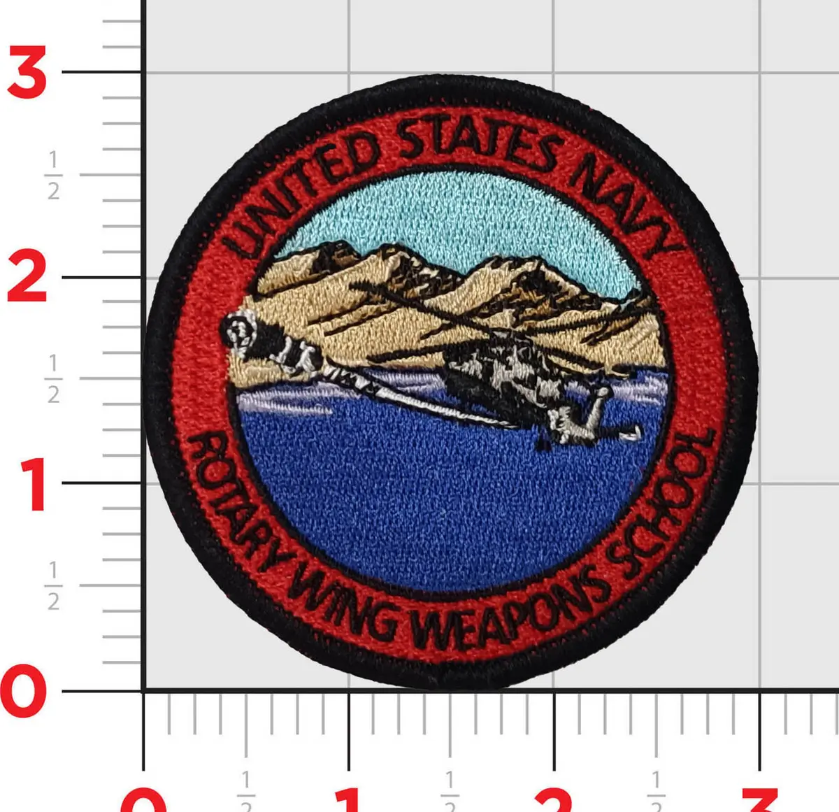 Officially Licensed Us Navy Rotary Wing Weapons School Shoulder Patch 1