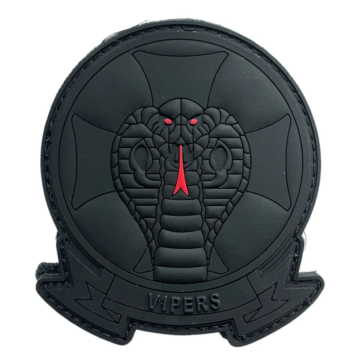 Officially Licensed Usmc Hmla-169 Vipers Blackout Pvc Patch 1