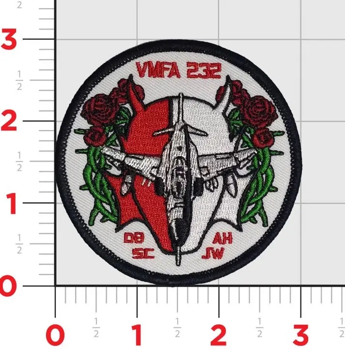 Official Vmfa-232 Red Devils F-4 Phantom Friday Shoulder Patch 1