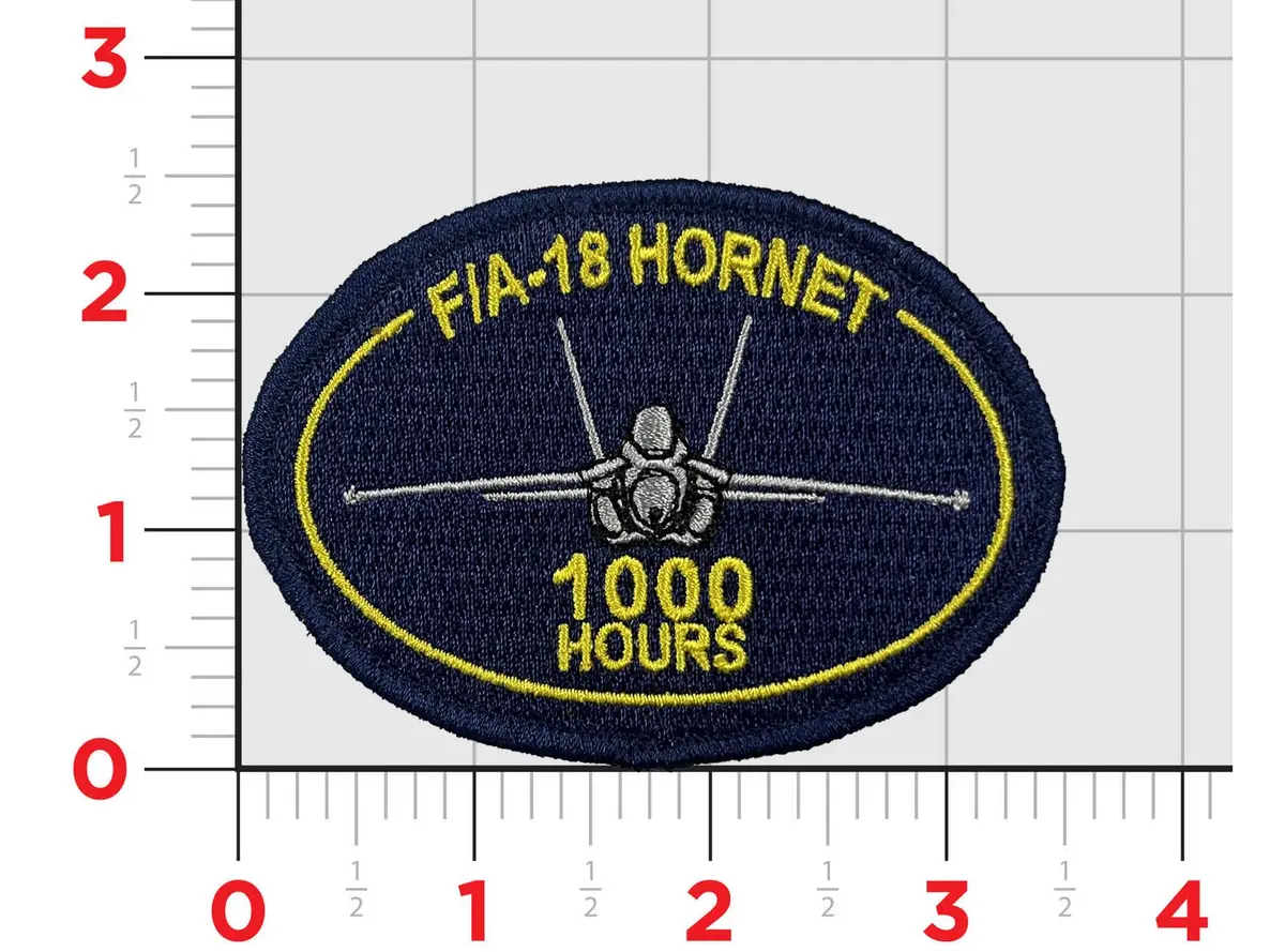 F-18 Hornet Hours Patches 1