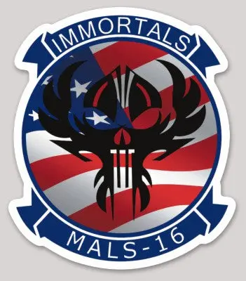 Official Mals-16 Immortals 4Th Of July Squadron Sticker 1