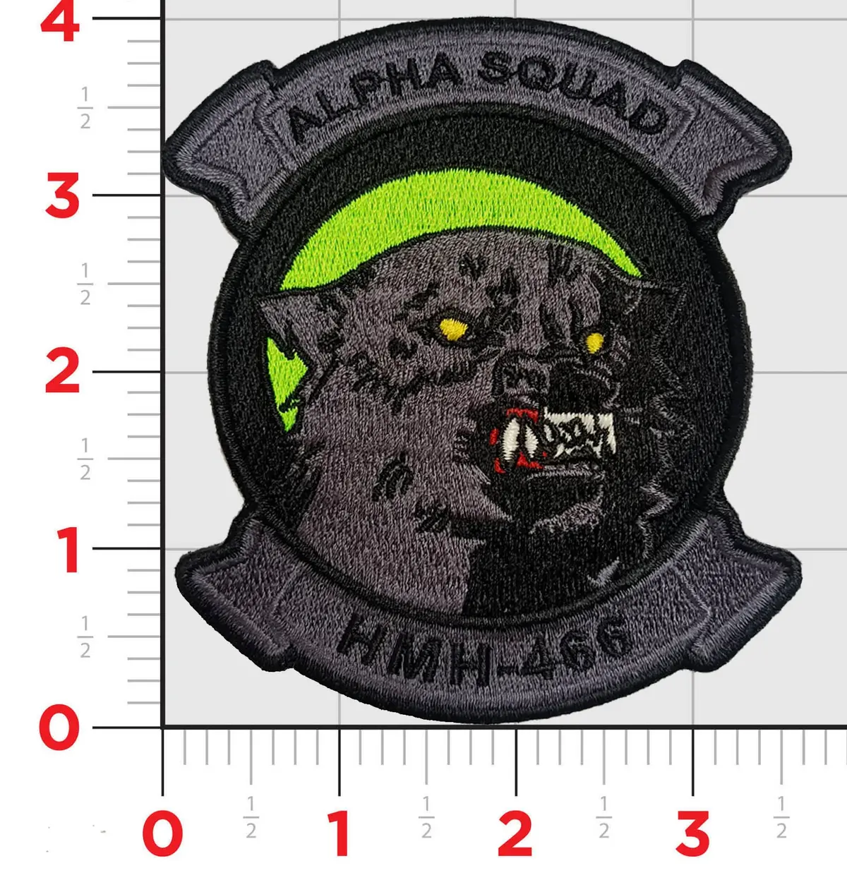 Official Hmh-466 Wolfpack Alpha Squad Patch 1