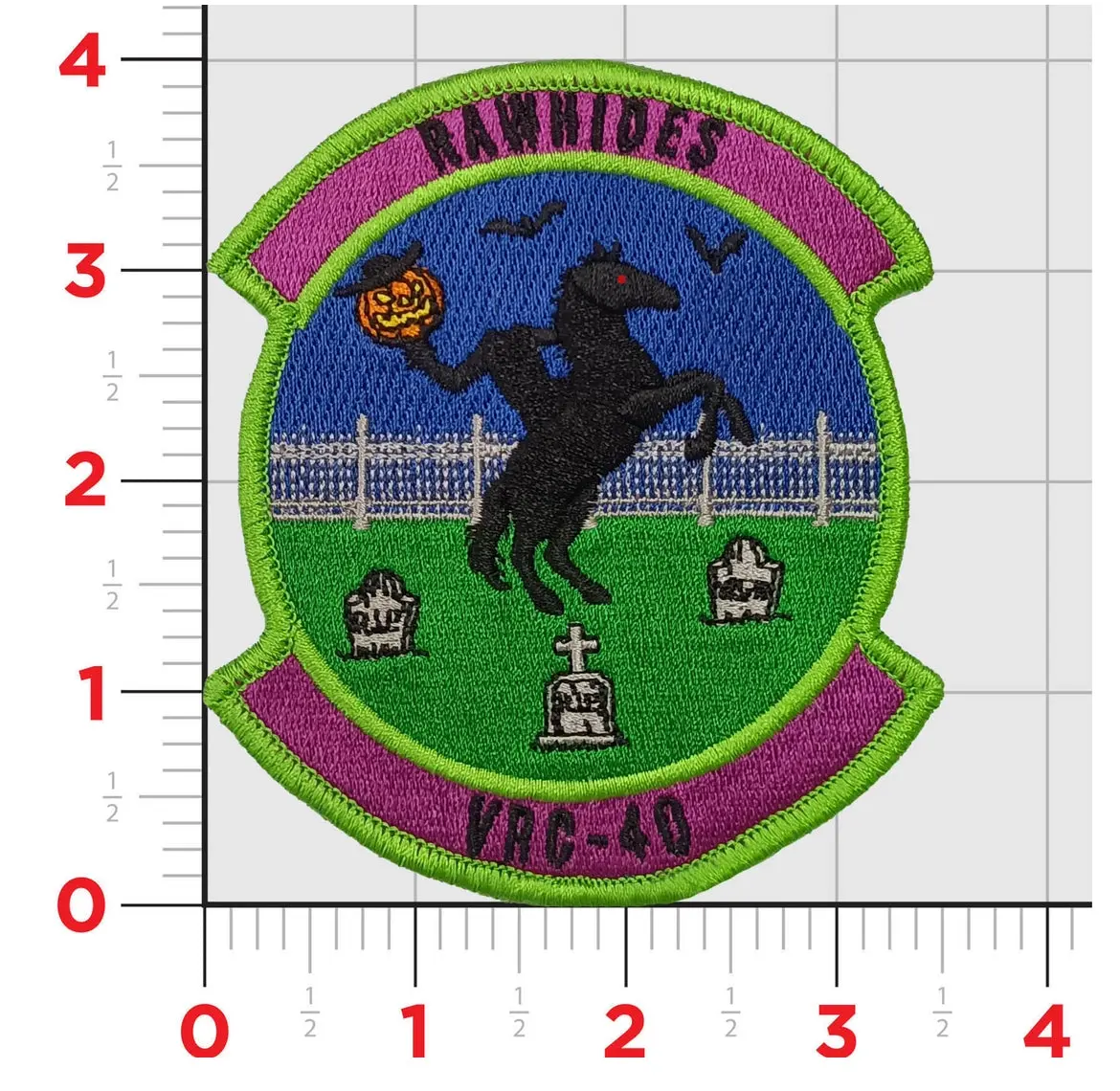 Official Vrc-40 Rawhides Halloween Patch 1