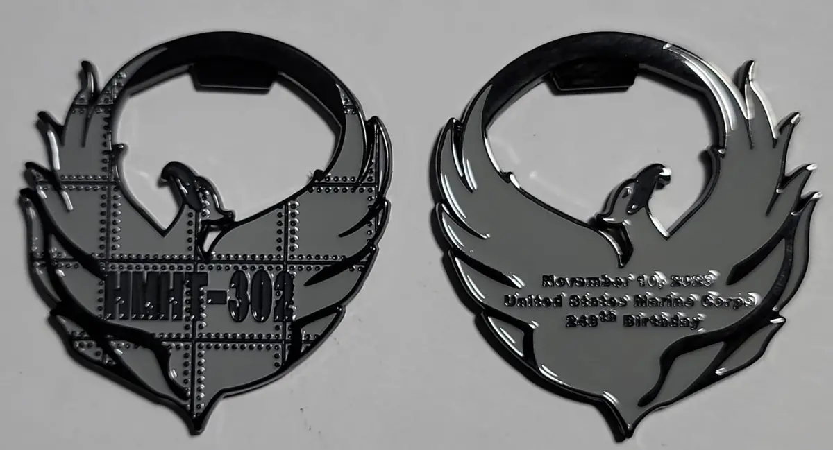 Official Hmht-302 Phoenix 248Th Usmc Birthday Ball Coin 1