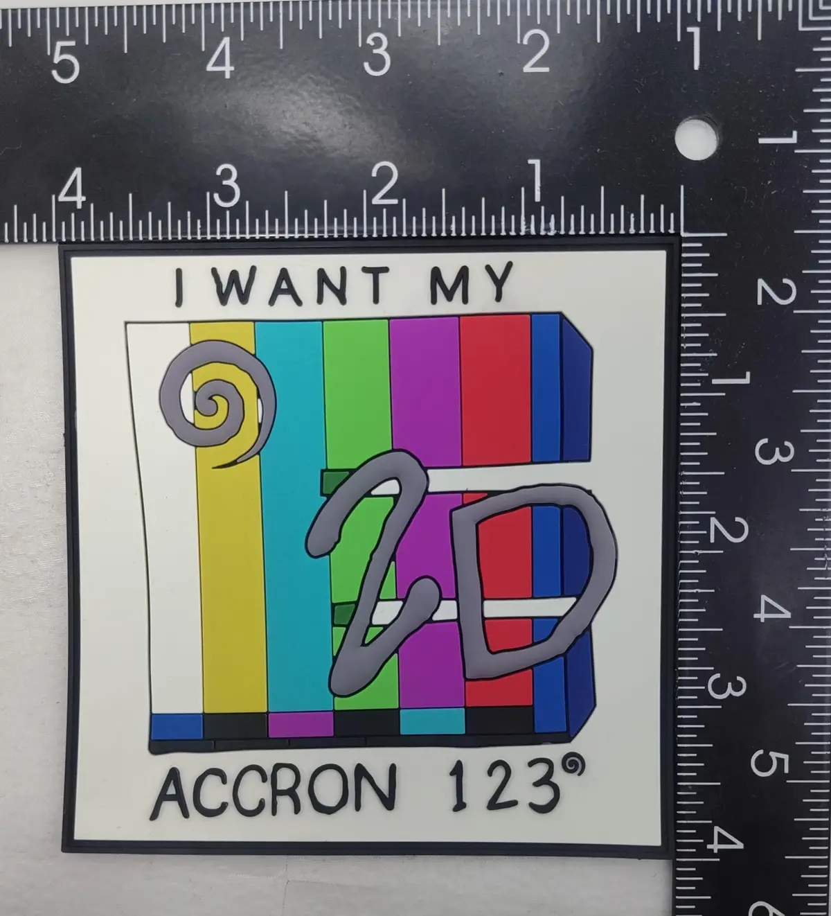 Official Vaw-123 I Want My E-2D Pvc Glow Patches 1