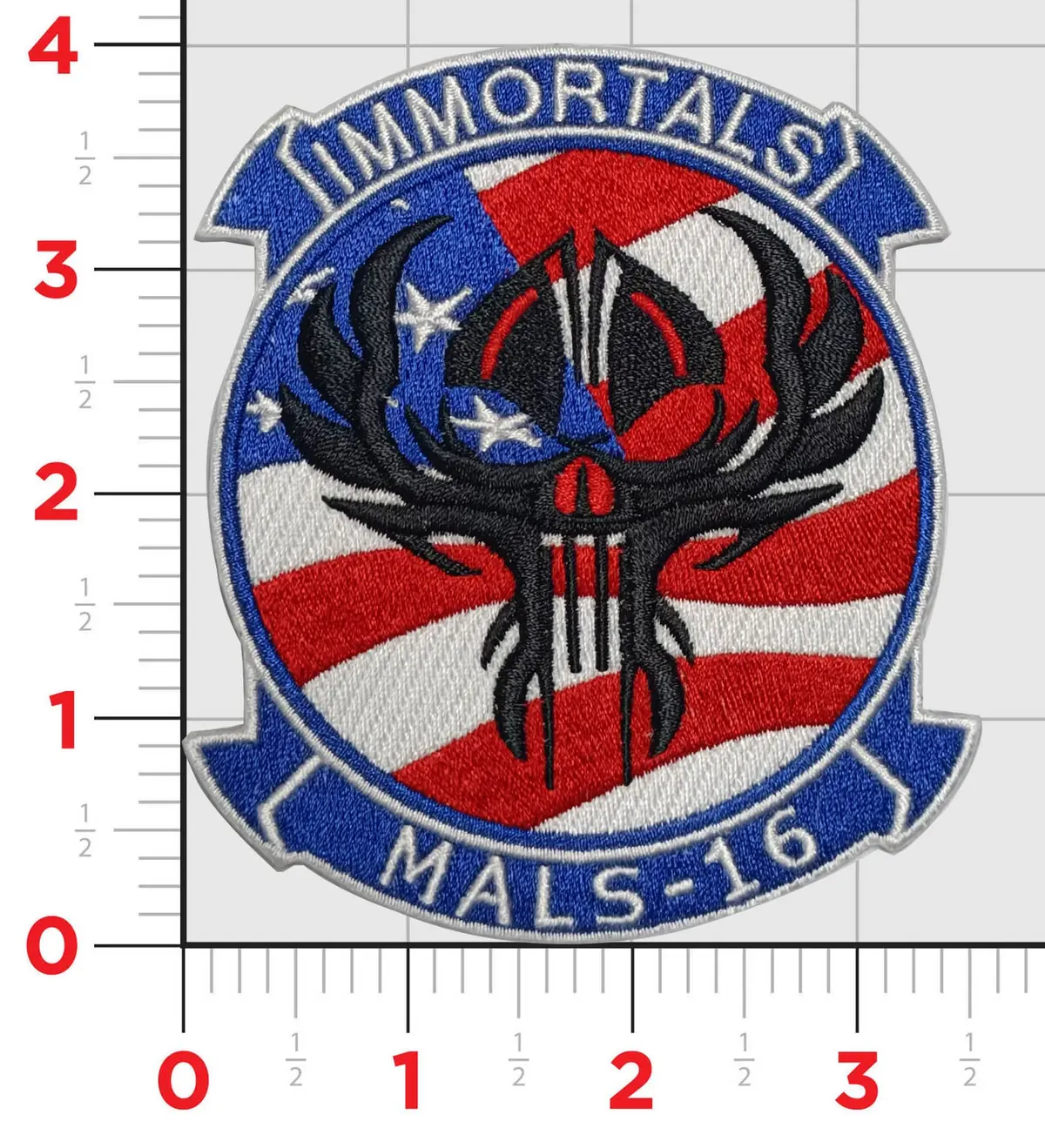 Official Mals-16 Immortals 4Th Of July Squadron Patch 1