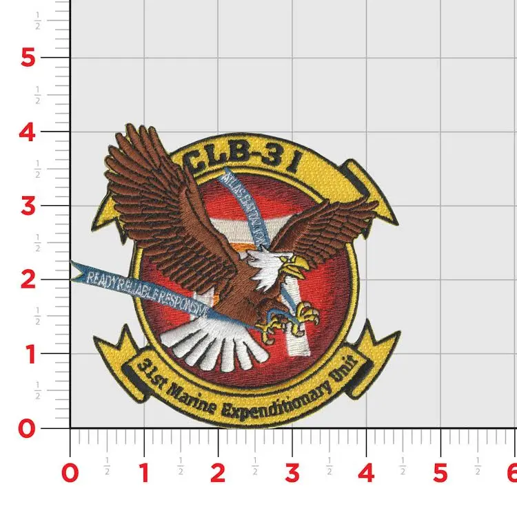 Officially Licensed Usmc Combat Logistics Battalion Clb-31 Patch 1