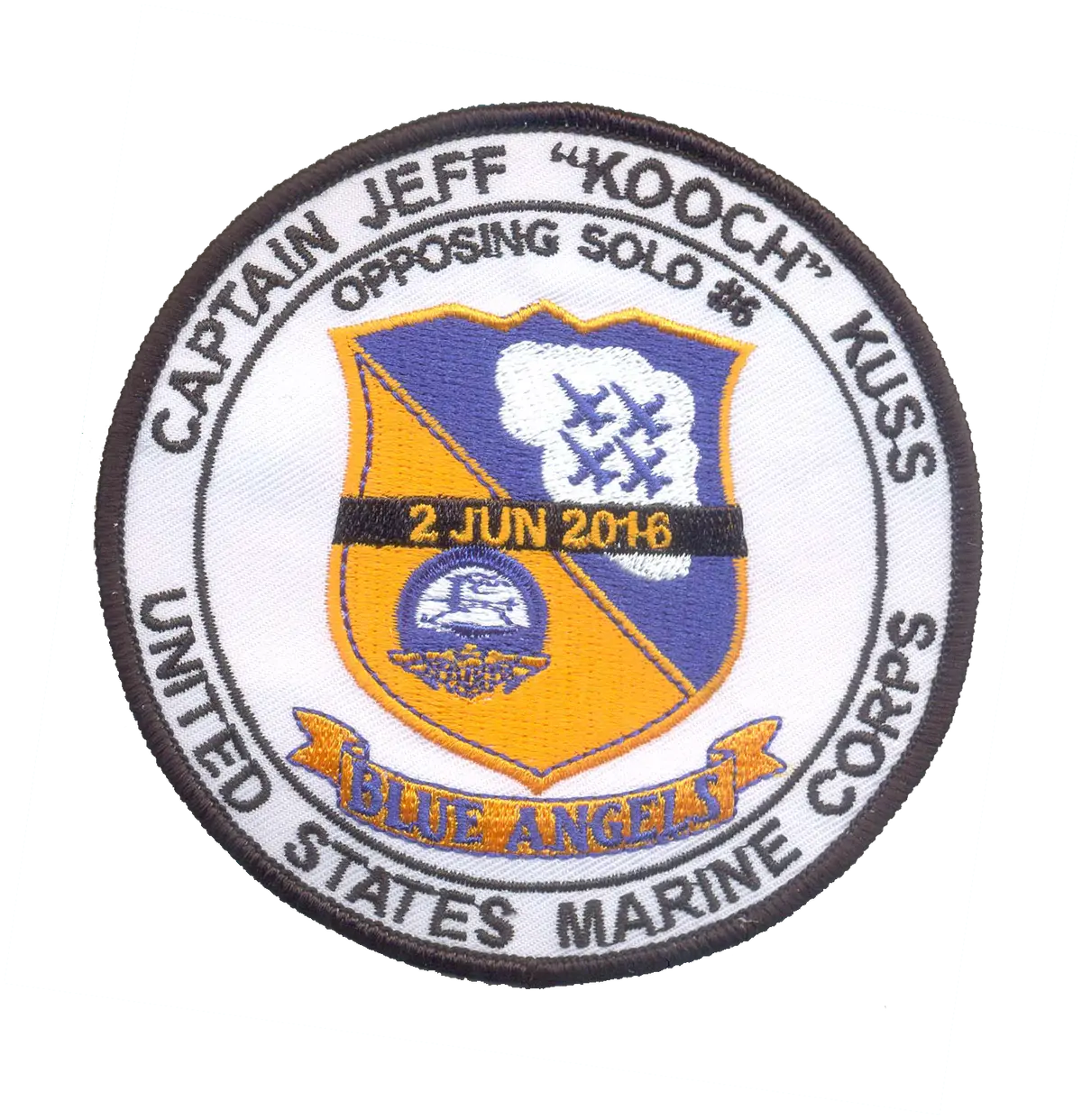 Blue Angels-Jeff Kuss Memorial Patch & Sticker 1
