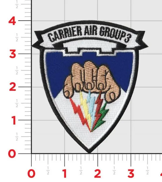 Officially Licensed Us Navy Carrier Air Group Cvw-3 Patch 1