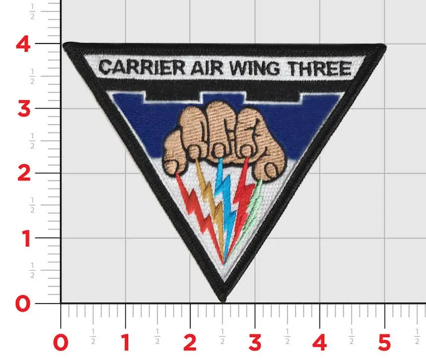 Officially Licensed Us Navy Carrier Air Wing Cvw-3 Patch 1