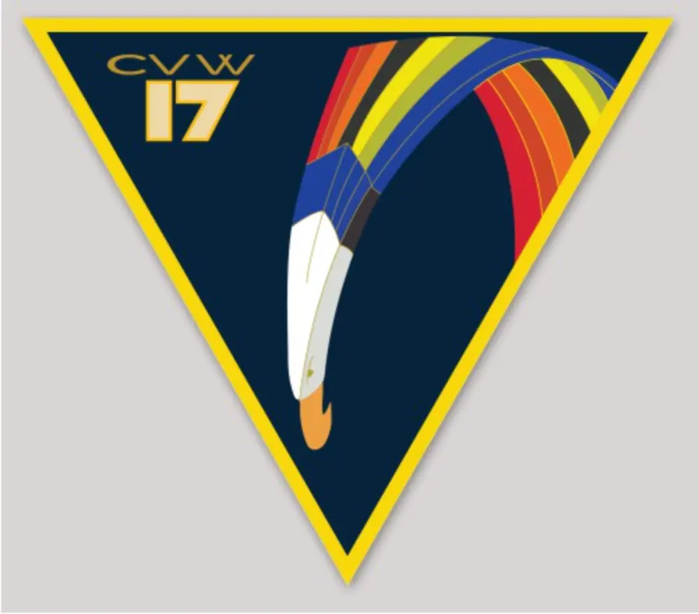 Officially Licensed Us Navy Carrier Air Wing Cvw-17 Sticker 1