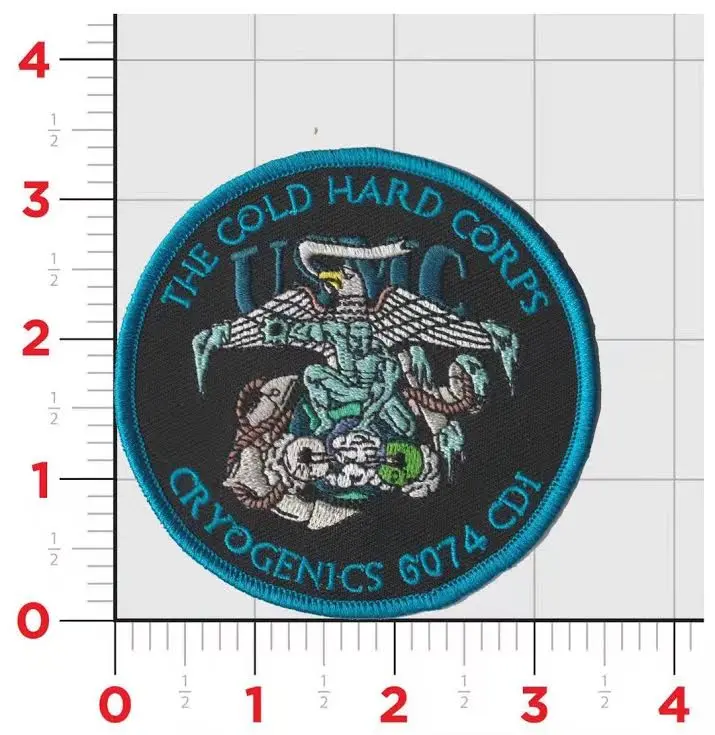 Officially Licensed Usmc Cold Hard Corps Cryogenics 6074 Patch 1