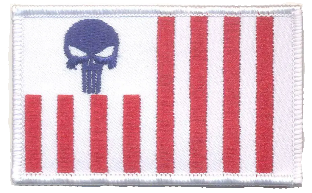 Us Customs Ensign With Punisher Skull Patch (Cbp Ensign) 1