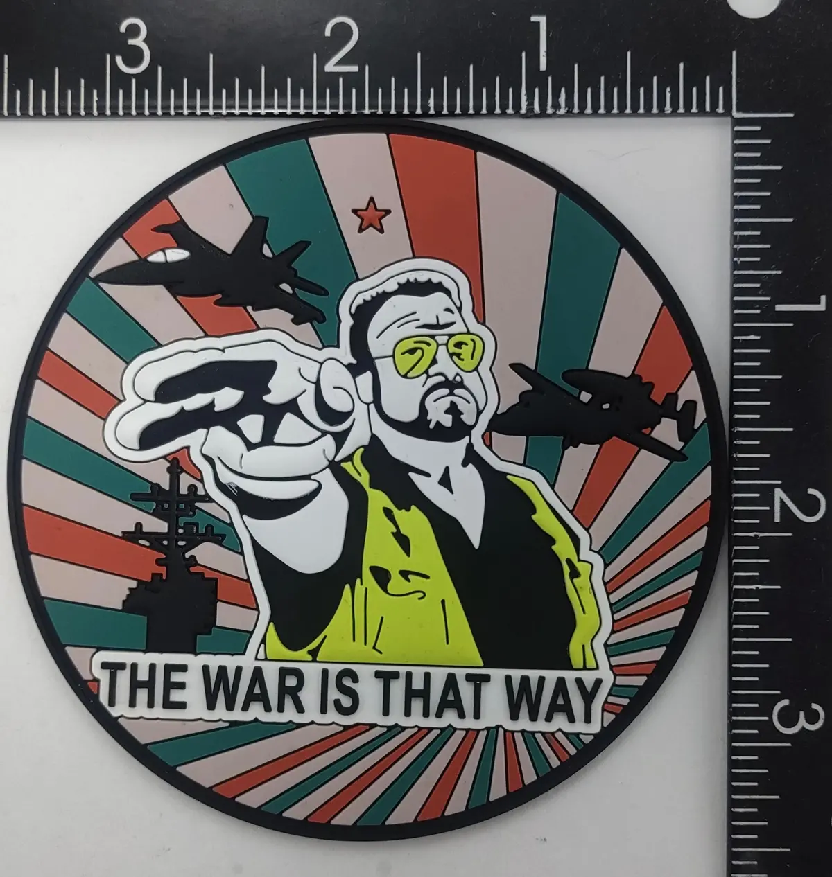 Uss Dwight D Eisenhower Big Lebowski War Is That Way Pvc Patch 1