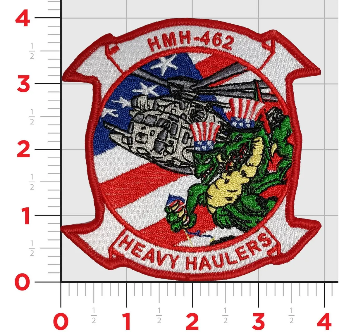 Official Hmh-462 Heavy  Haulers 4Th Of July Patch 1