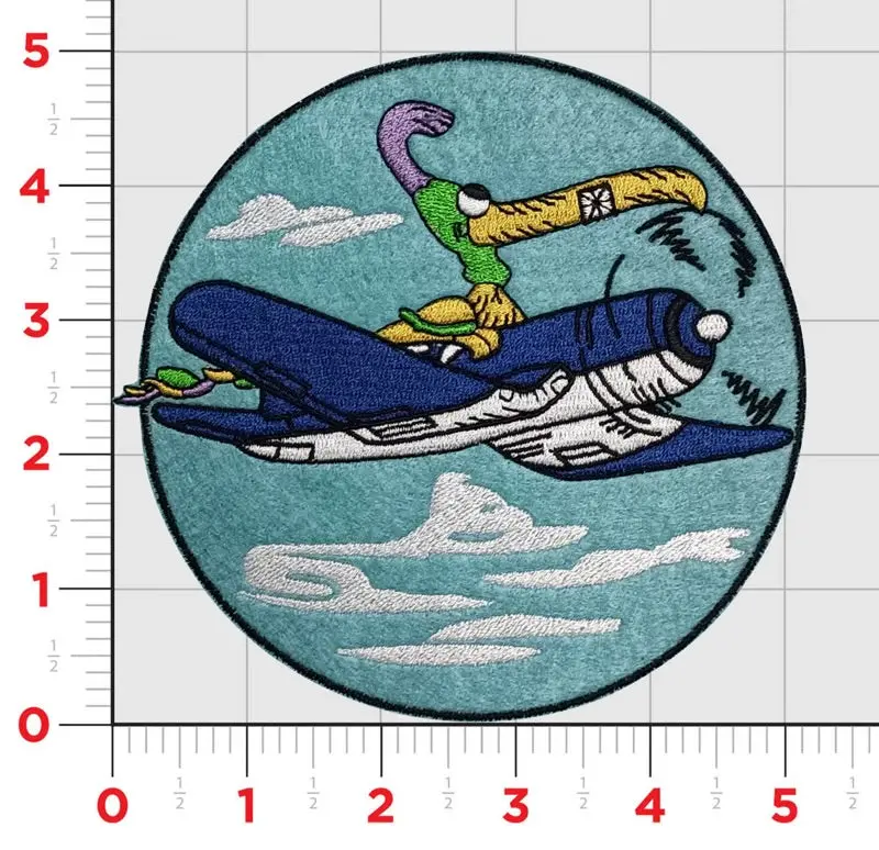 Officially Licensed Vmf-462 Hawky Talky Wwii Squadron Patch 1
