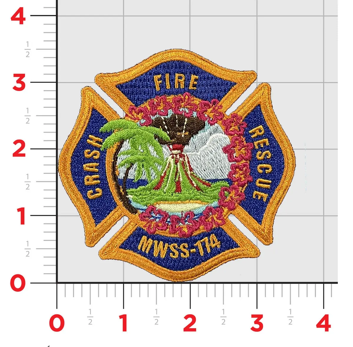 Official Mwss-174 Crash Fire Rescue Patch 1