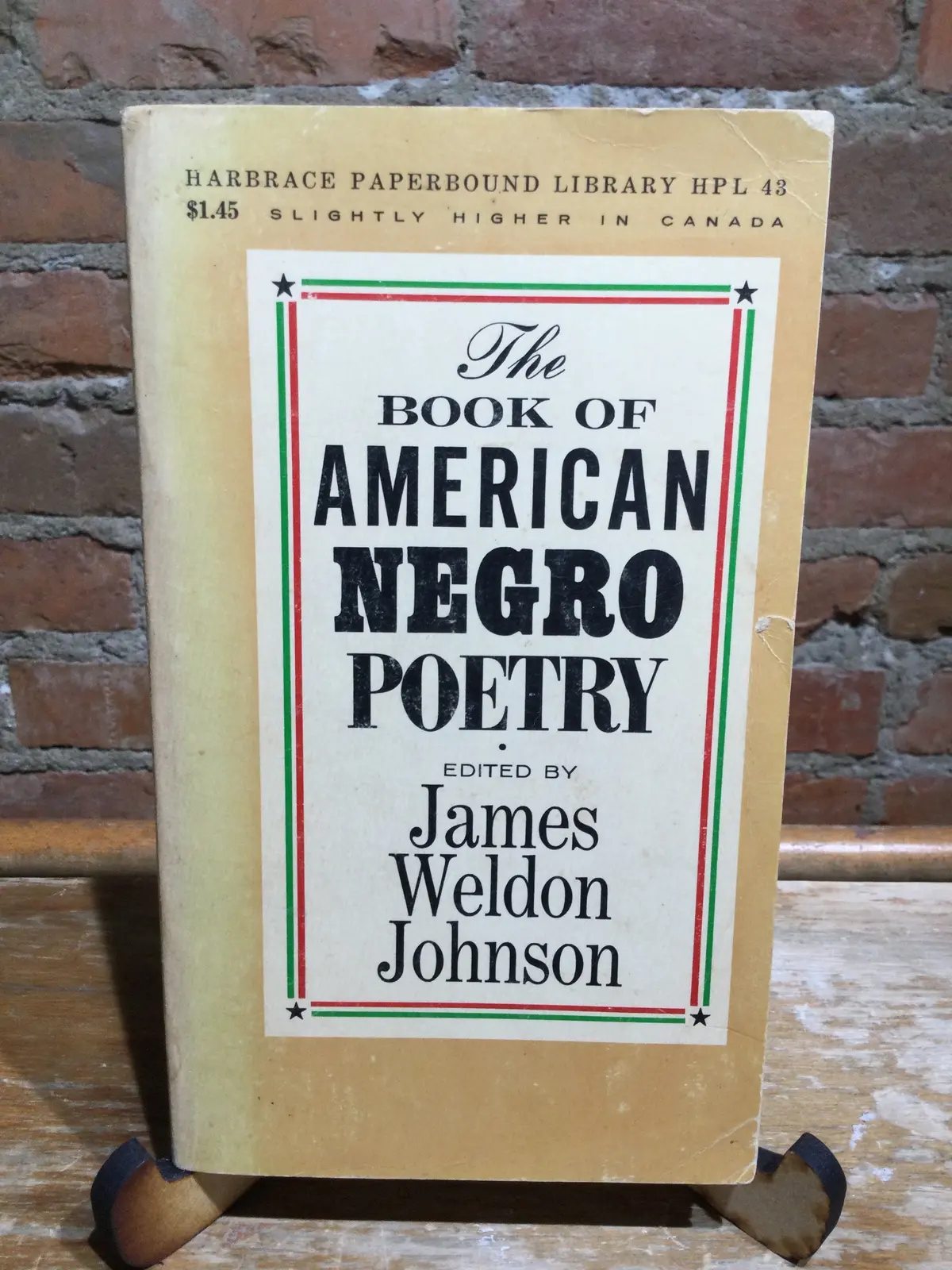 [Rare] Ed. Johnson, James Weldon: The Book Of American Negro Poetry [Used Paperback] 1
