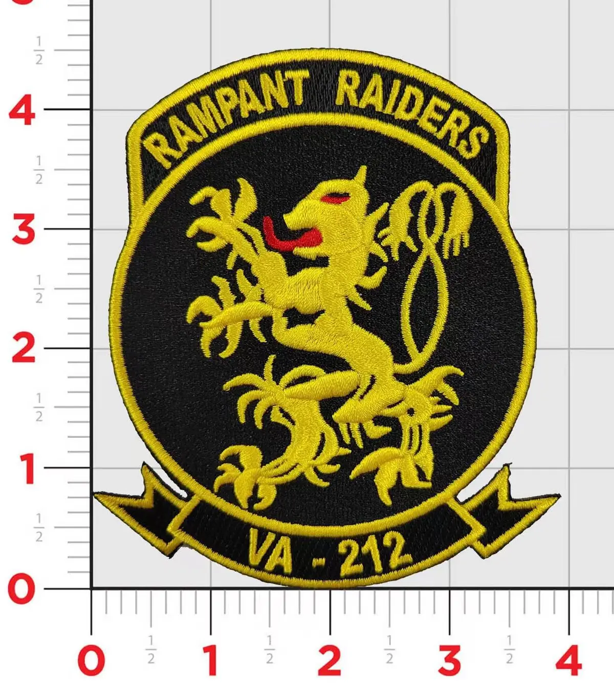 Officially Licensed Us Navyva-212 Rampant Raiders Patch￼ 1