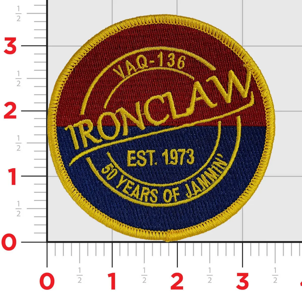 Official Vaq-136 Gauntlets 50Th Anniversary Ironclaw Shoulder Patch 1