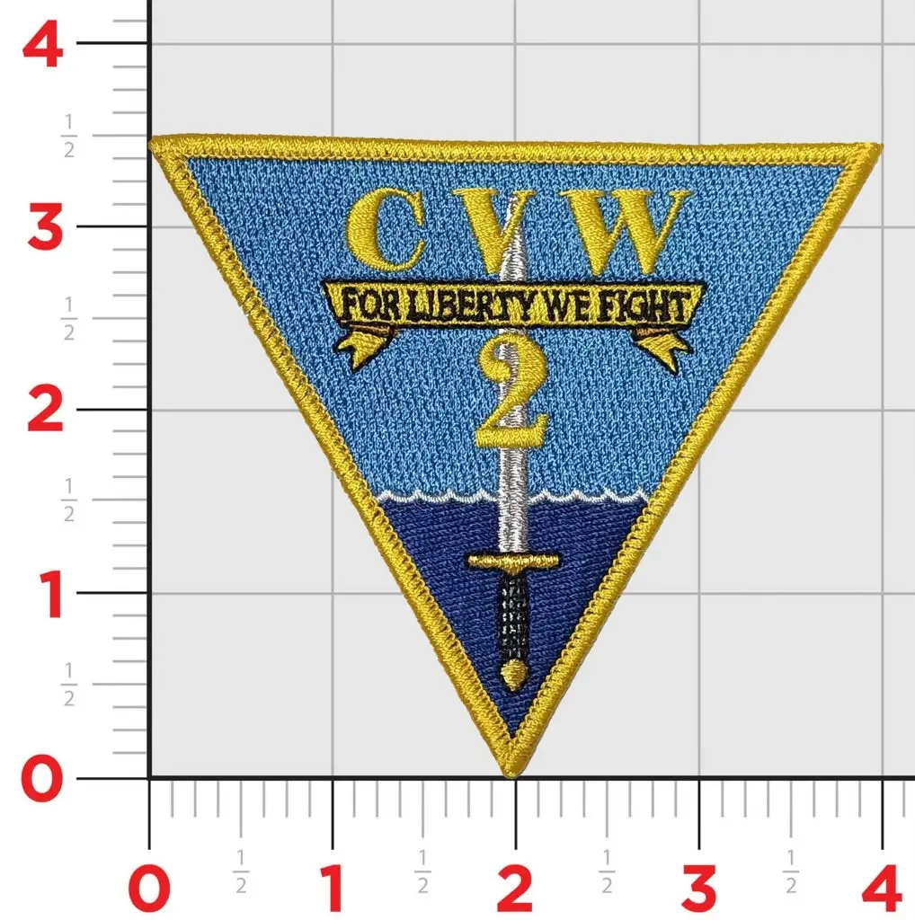 Officially Licensed Carrier Air Wing Two Cvw-2 Patch 1