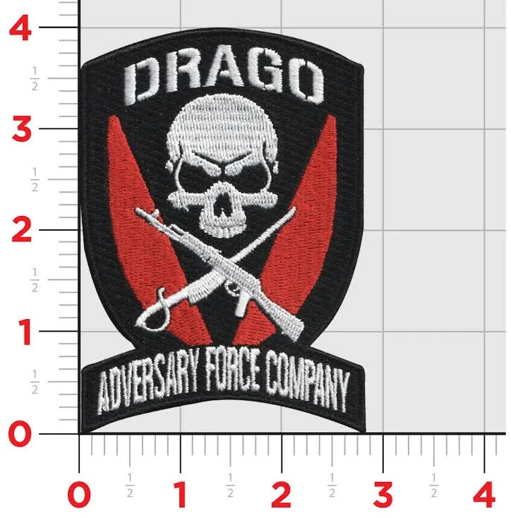 Officially Licensed Usmc Adversary Force Company Hq Bn 2Nd Mardiv Drago Patch 1
