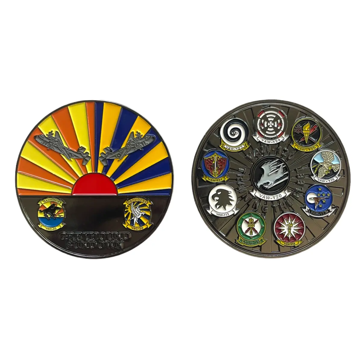 Official Vaw-120 Greyhawks C-2 Cod Sunset Coin 1