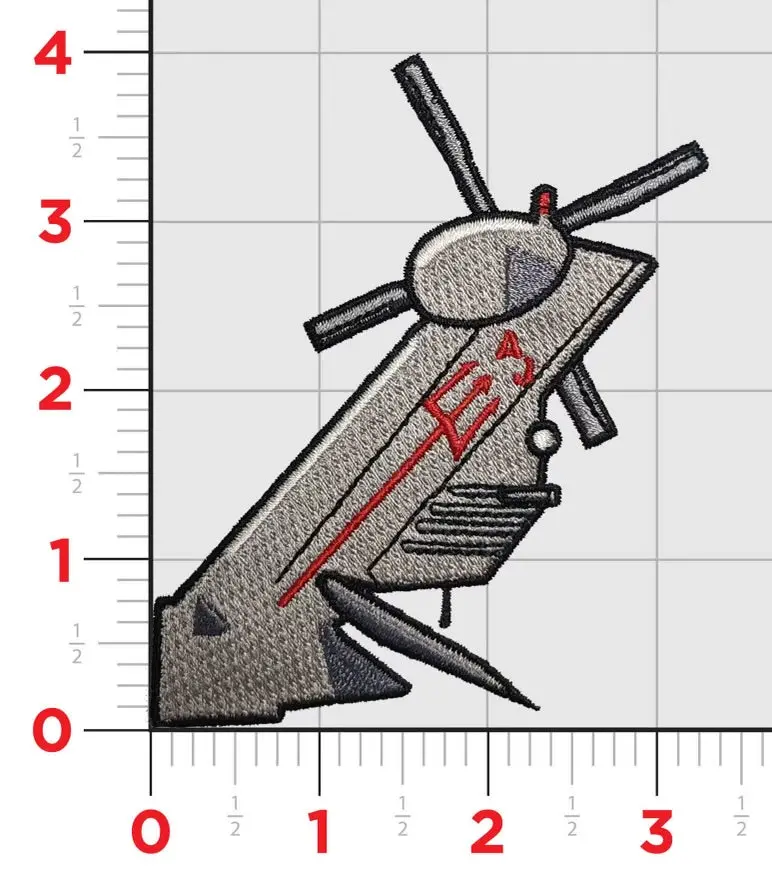 Official Hsc-9 Tridents Sh-60 Seahawk Tail Flash Patch 1