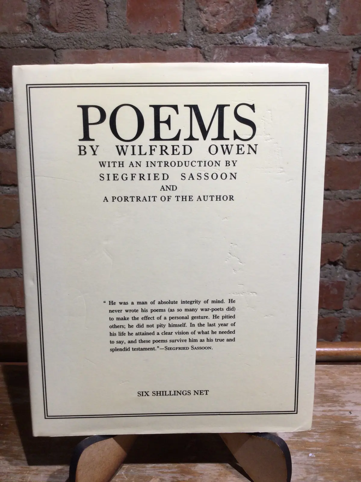 Owen, Wilfred: Poems By Wilfred Owen [Used Hardcover] 1