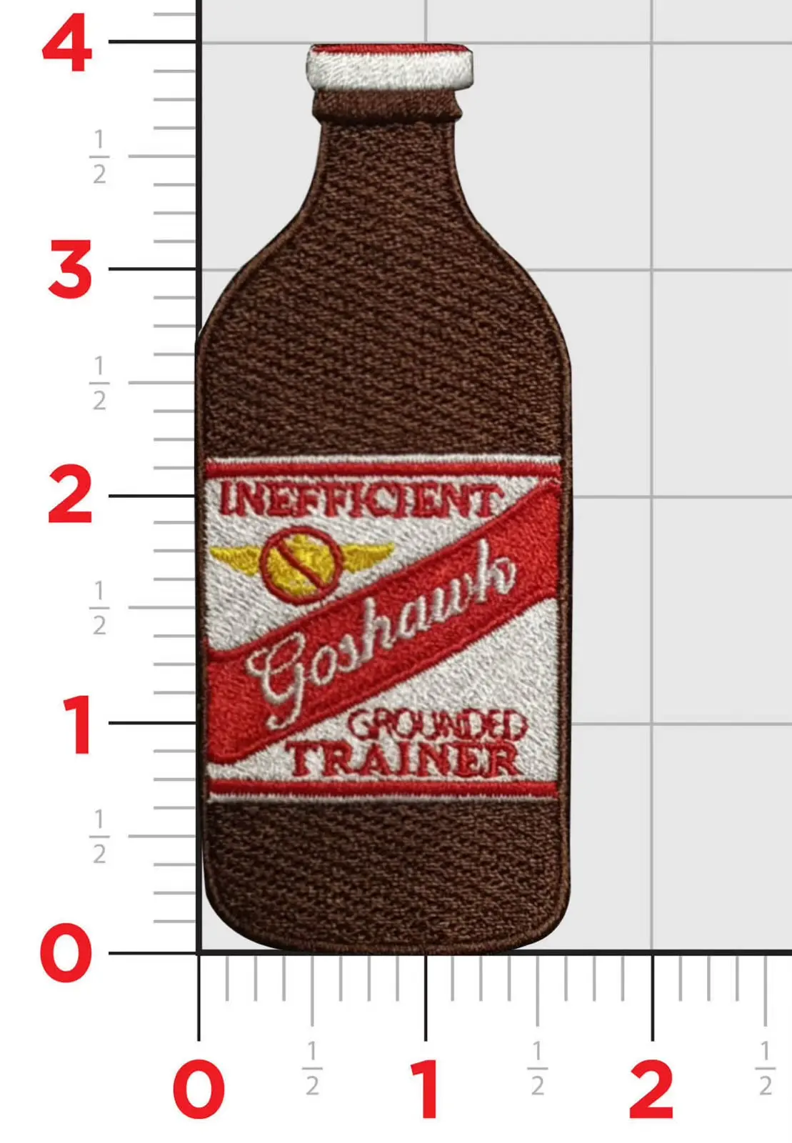 T-45 Goshawk Red Stripe Bottle Patch 1