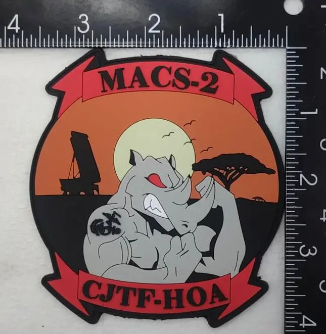Official Marine Air Control Squadron Macs-2 Pvc Patch 1