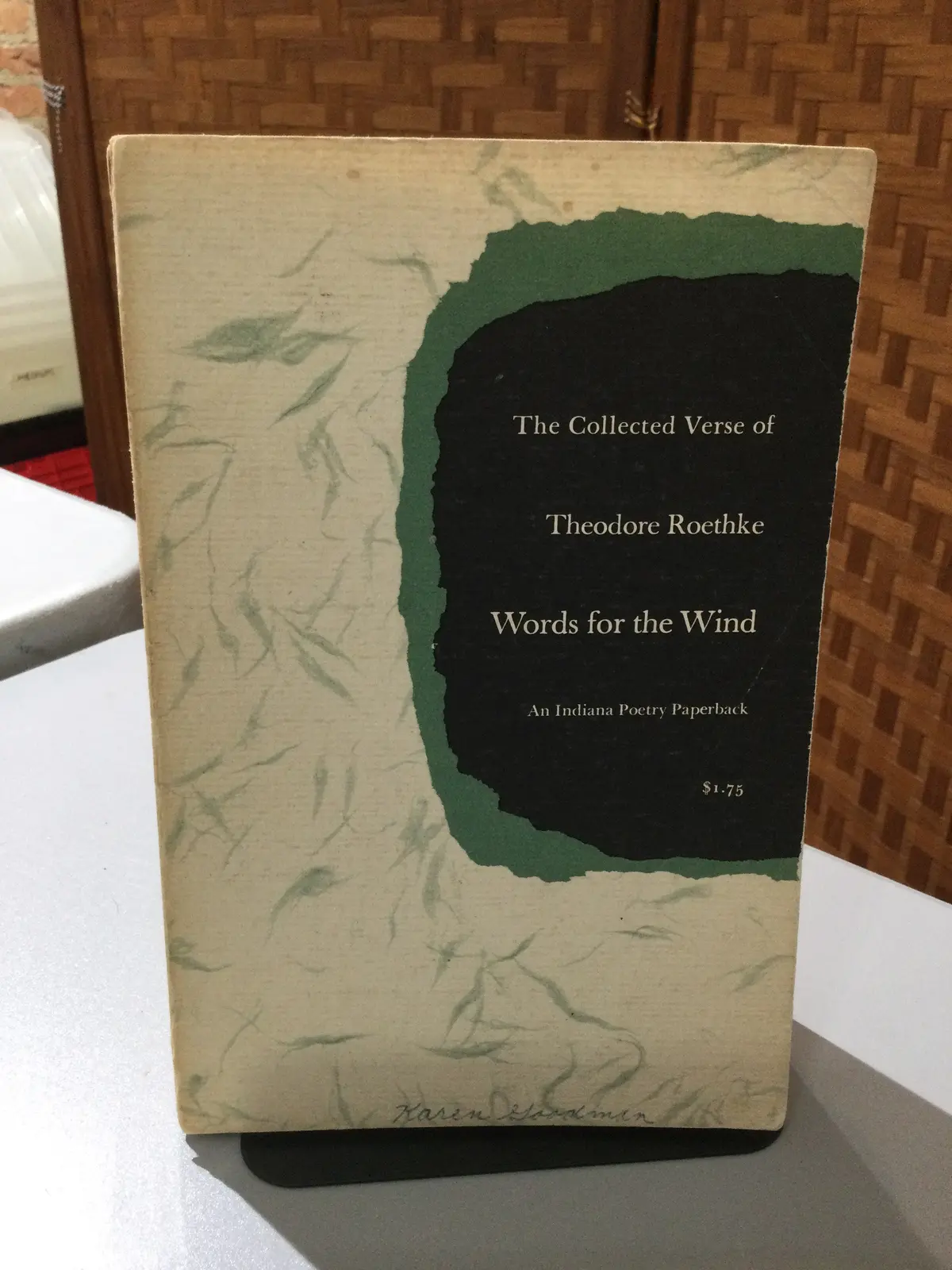 Roethke, Theodore: Words For The Wind [Used Paperback] 1